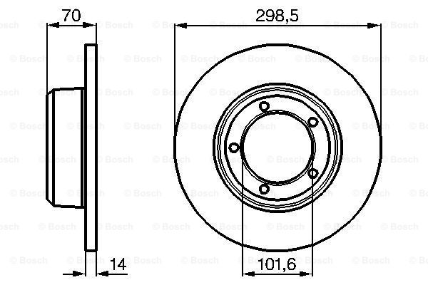 Disc frana 0 986 478 827 BOSCH