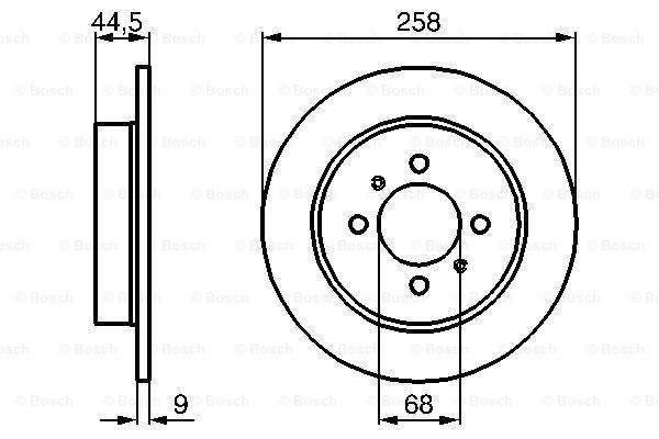Disc frana 0 986 478 836 BOSCH