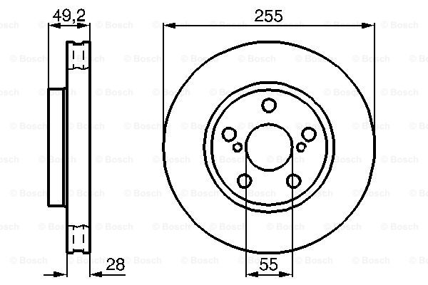 Disc frana 0 986 478 858 BOSCH