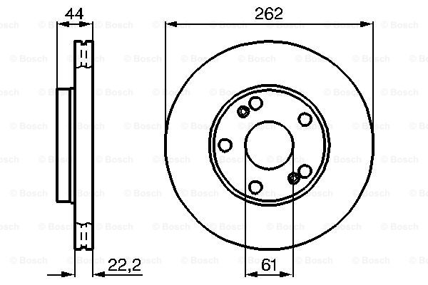 Disc frana 0 986 478 864 BOSCH