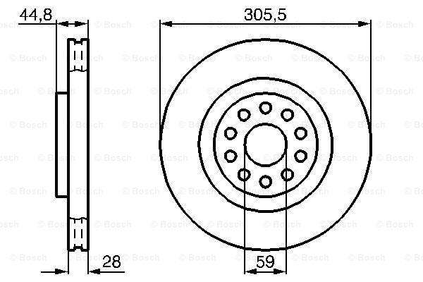 Disc frana 0 986 478 963 BOSCH