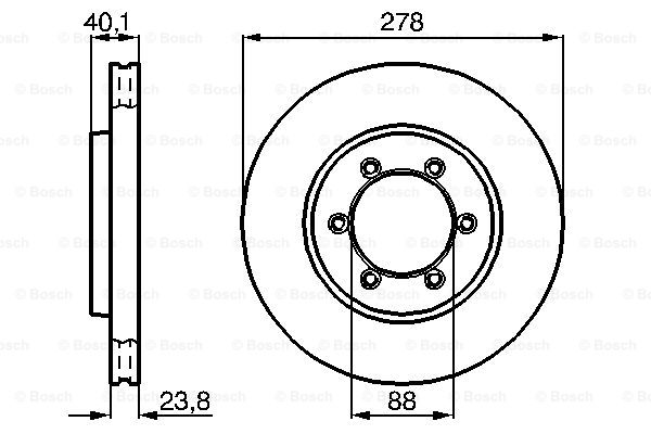 Disc frana 0 986 478 967 BOSCH
