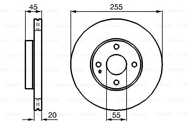 Disc frana 0 986 478 996 BOSCH