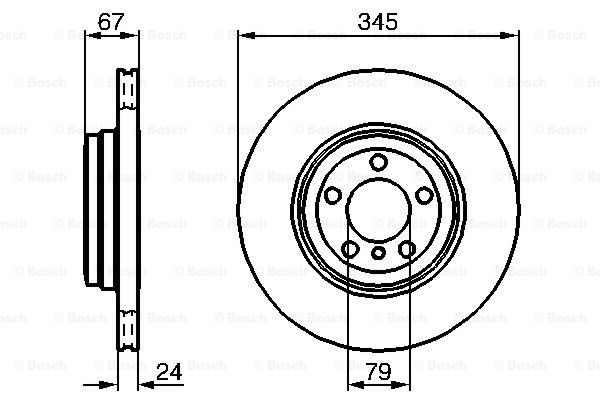 Disc frana 0 986 479 005 BOSCH