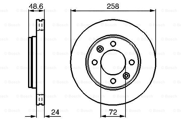 Disc frana 0 986 479 008 BOSCH