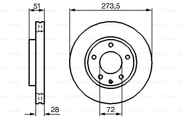 Disc frana 0 986 479 016 BOSCH