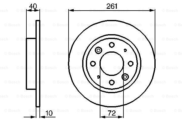 Disc frana 0 986 479 018 BOSCH