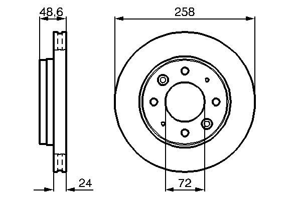 Disc frana 0 986 479 019 BOSCH