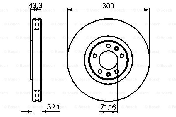 Disc frana 0 986 479 027 BOSCH