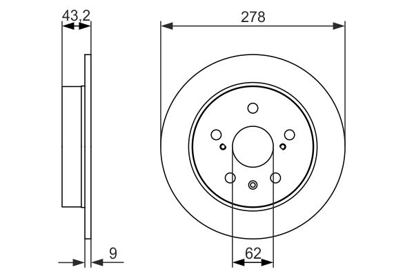 Disc frana 0 986 479 047 BOSCH