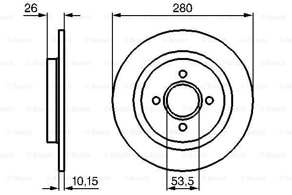 Disc frana 0 986 479 049 BOSCH