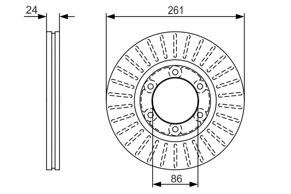Disc frana 0 986 479 053 BOSCH
