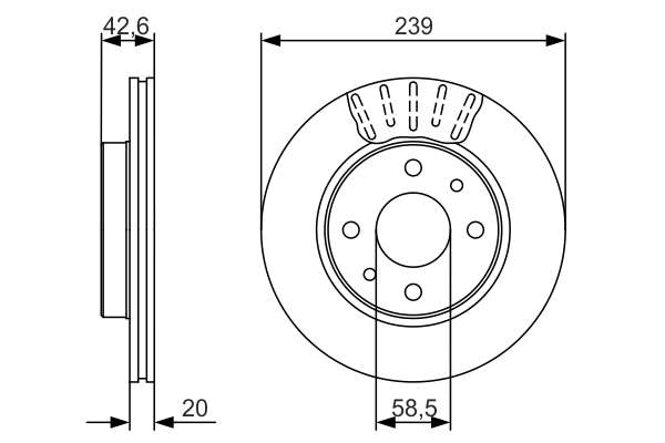 Disc frana 0 986 479 082 BOSCH