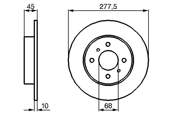 Disc frana 0 986 479 105 BOSCH