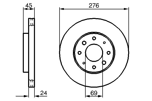 Disc frana 0 986 479 140 BOSCH