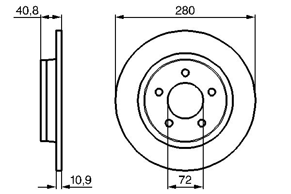 Disc frana 0 986 479 181 BOSCH