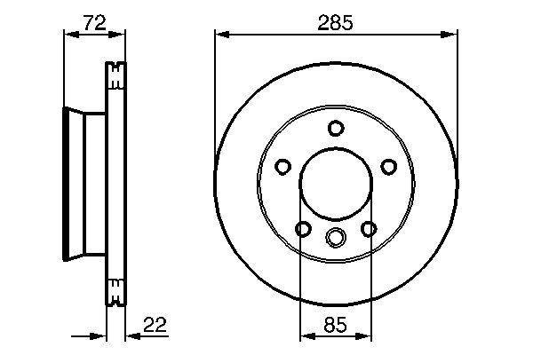 Disc frana 0 986 479 212 BOSCH