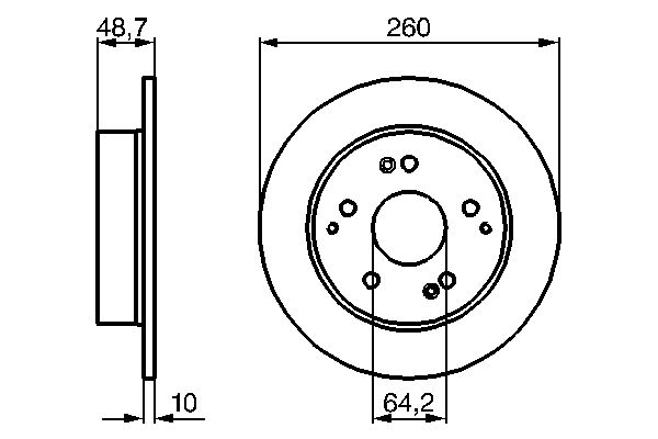 Disc frana 0 986 479 225 BOSCH