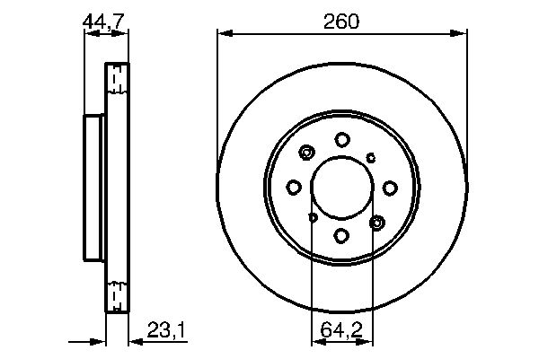 Disc frana 0 986 479 226 BOSCH