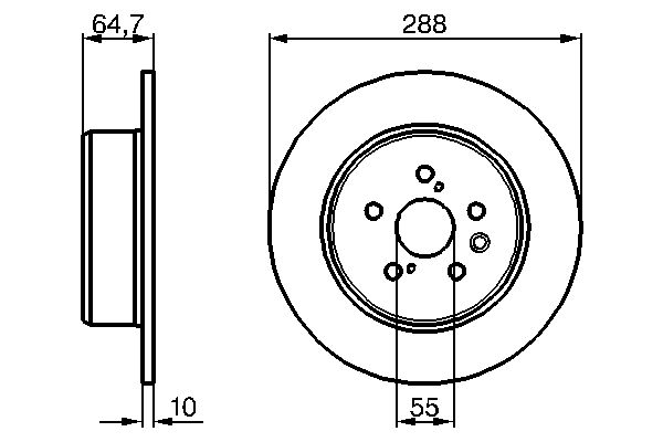 Disc frana 0 986 479 243 BOSCH