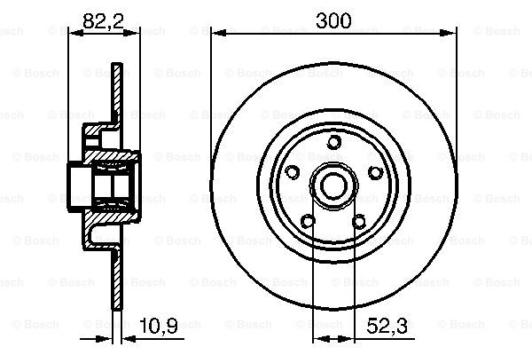 Disc frana 0 986 479 280 BOSCH