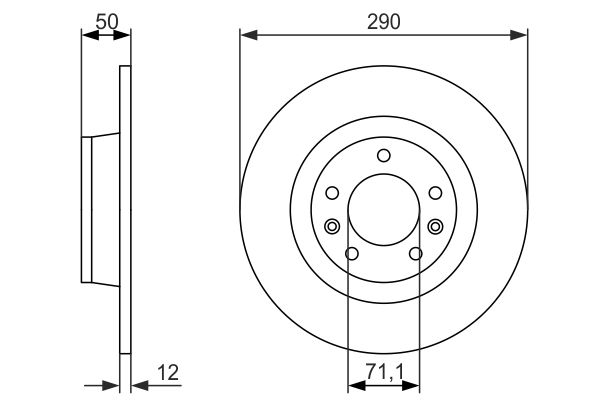 Disc frana 0 986 479 311 BOSCH