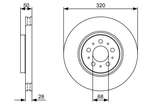 Disc frana 0 986 479 321 BOSCH