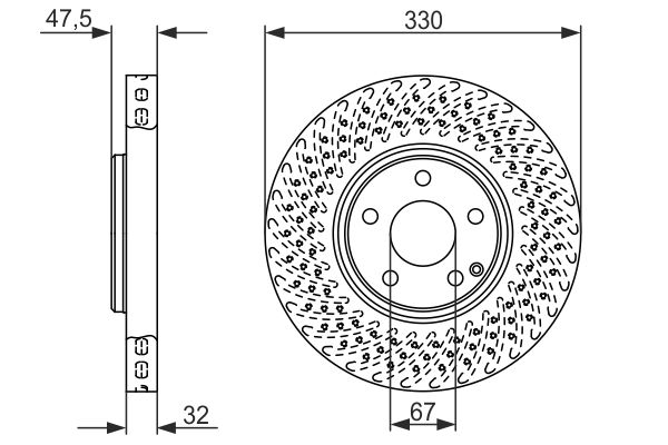 Disc frana 0 986 479 334 BOSCH