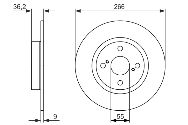 Disc frana 0 986 479 335 BOSCH