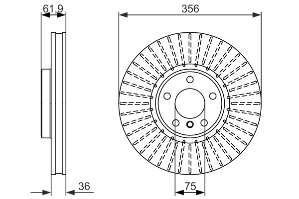 Disc frana 0 986 479 349 BOSCH