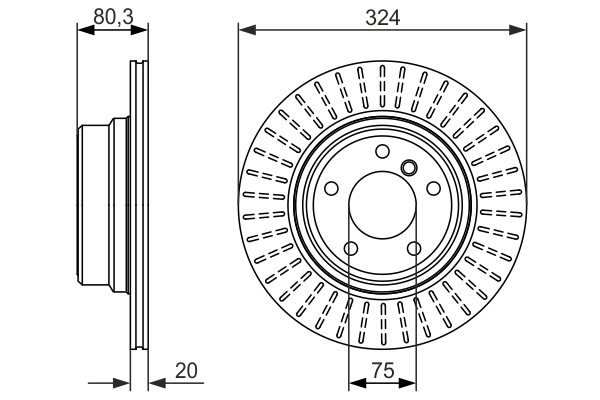 Disc frana 0 986 479 350 BOSCH