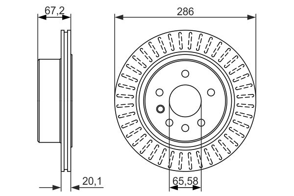 Disc frana 0 986 479 394 BOSCH