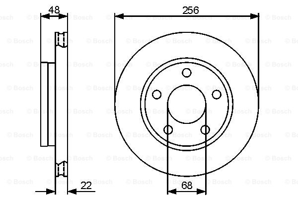Disc frana 0 986 479 463 BOSCH