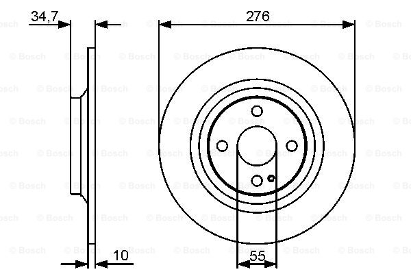 Disc frana 0 986 479 473 BOSCH