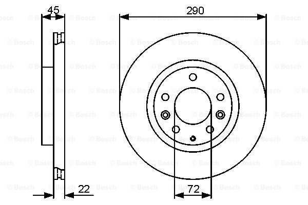 Disc frana 0 986 479 474 BOSCH