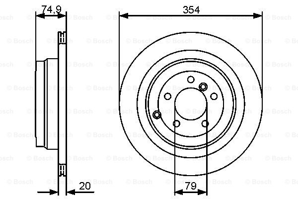 Disc frana 0 986 479 479 BOSCH