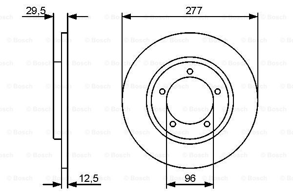 Disc frana 0 986 479 487 BOSCH