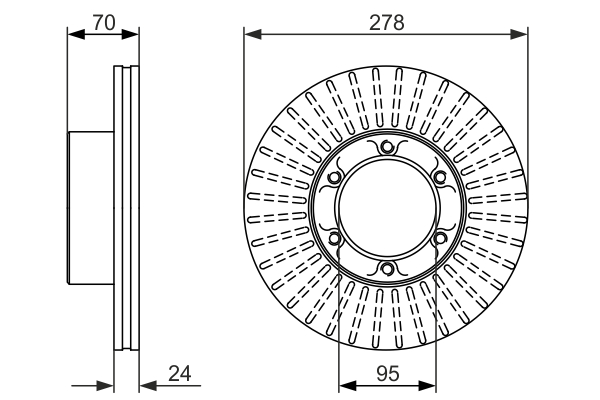Disc frana 0 986 479 488 BOSCH