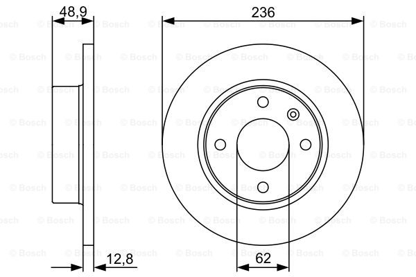 Disc frana 0 986 479 491 BOSCH