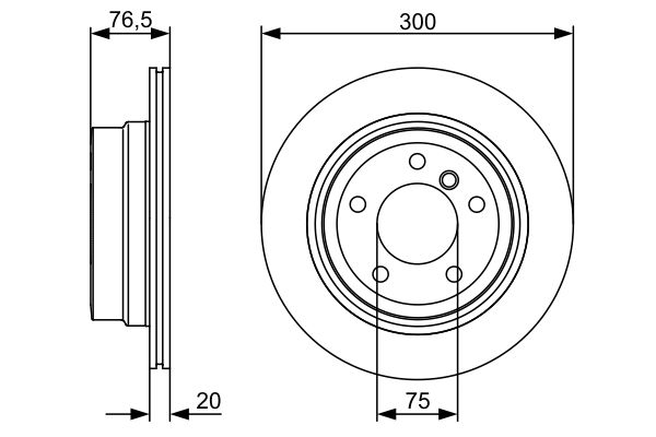 Disc frana 0 986 479 496 BOSCH