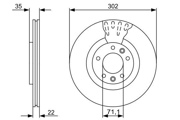 Disc frana 0 986 479 500 BOSCH