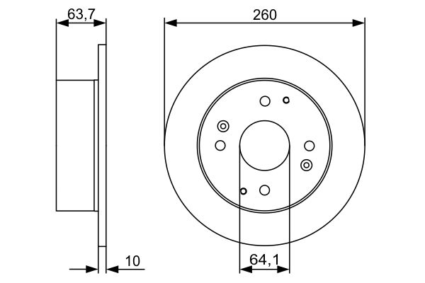 Disc frana 0 986 479 504 BOSCH