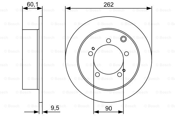 Disc frana 0 986 479 512 BOSCH