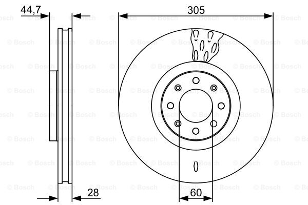 Disc frana 0 986 479 531 BOSCH