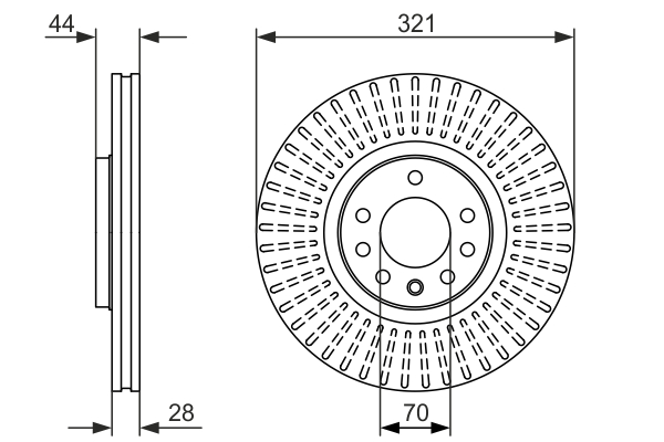 Disc frana 0 986 479 571 BOSCH