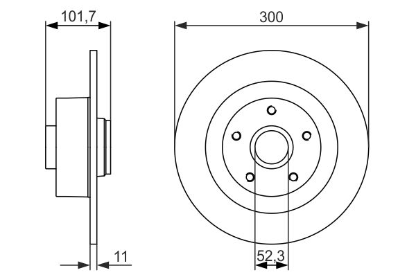 Disc frana 0 986 479 573 BOSCH