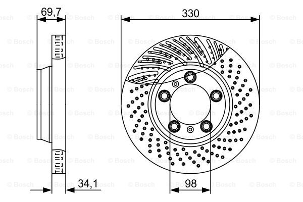 Disc frana 0 986 479 580 BOSCH
