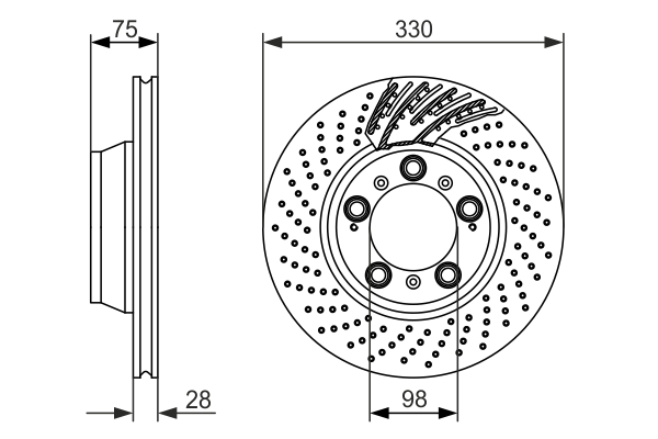 Disc frana 0 986 479 581 BOSCH