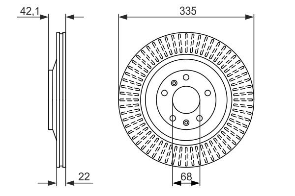 Disc frana 0 986 479 591 BOSCH