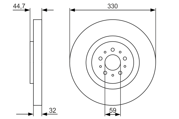 Disc frana 0 986 479 593 BOSCH